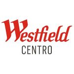 Roter Westfield-Schriftzug über schwarzem CENTRO auf weißem Grund; das Logo steht für Einkaufszentrum und Wirtschaftskooperationen.