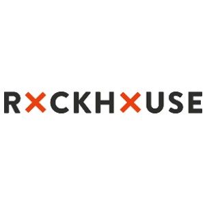 Das Wort ROCKHOUSE mit roten X, die die Os ersetzen.